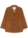 Dunst Faux-leather Jacket In Brown