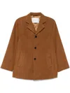 Dunst Faux-leather Jacket In Brown