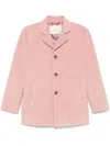 Dunst Faux-suede Jacket In 粉色