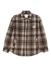 Dunst Flannel Checked Shirt In Brown