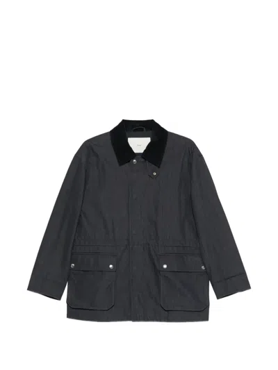 Dunst Flap-pocket Collar Jacket In Blue