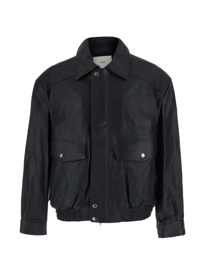 Dunst Grained Lambskin Jacket In Black