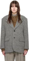 DUNST GRAY BLAZER COAT