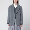Dunst Grey Mélange Wool-blend Jacket In Gray