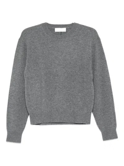 DUNST GREY WOOL CREWNECK SWEATER