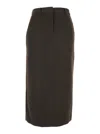 Dunst H-line Long Skirt In Brown