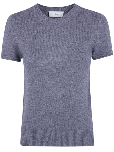 Dunst Half Sleeve Knit Top In Gray