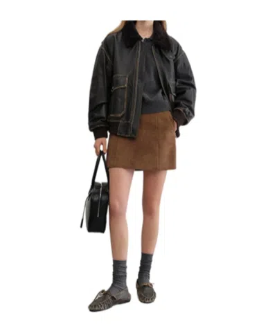 Dunst High-waisted A-line Skirt In Black