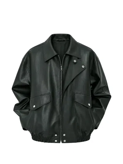 Dunst High-neck Patch-pocket Jacket In Black