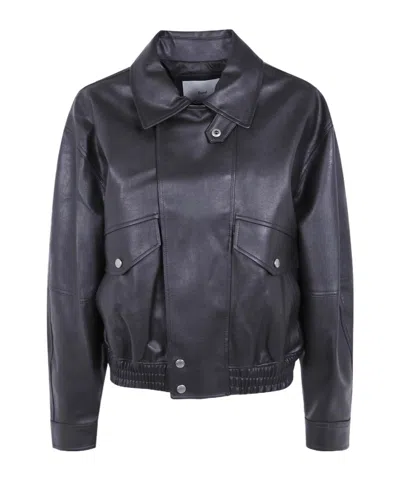 Dunst High-neck Patch-pocket Jacket In Black