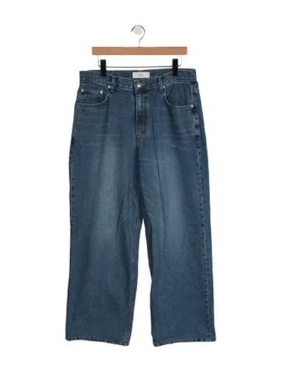 Pre-owned Dunst High-rise Wide Leg Jeans In Blue