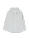 Dunst Hooded Checked-pattern Shirt In Blue