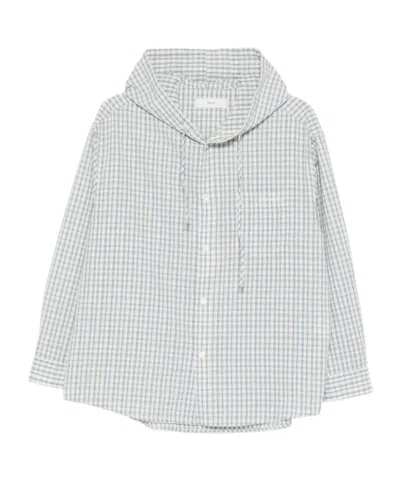 DUNST HOODED CHECK SHIRT JACKET