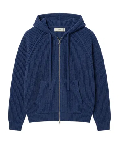 Dunst Hooded Knit Top In Blue