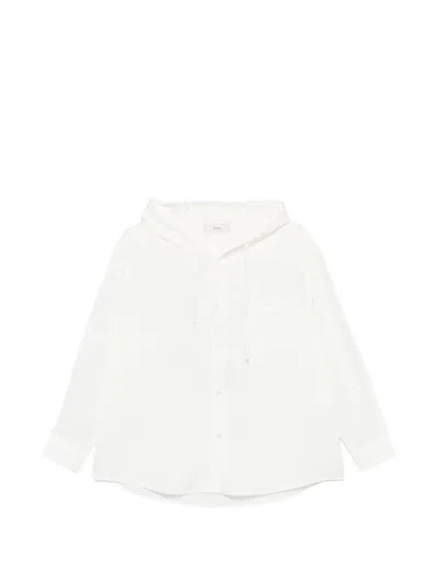 Dunst Hooded Shirt In White