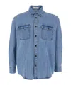 Dunst Jacket With Patch Pockets On The Chest In Denim