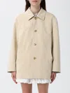 Dunst Vegan Leather Jacket Collared Front Pockets In Neutral