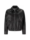 Dunst Blouson Lambskin Leather Jacket, Unisex In Black