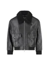 Dunst Lamb Leather Jacket In Black