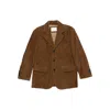 Dunst Suede Single-breasted Jacket In Brown