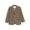 Dunst Wool Blend Single-breasted Jacket In Brown