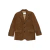 Dunst Suede Single-breasted Jacket In Brown