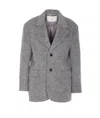 Dunst Unisex Alpaca Blazer Coat In Gray