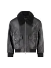 Dunst Lamb Leather Jacket In Black