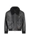 Dunst Lamb Leather Jacket In Black