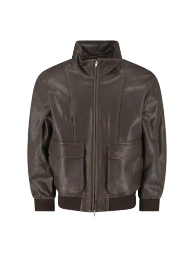 DUNST LAMBSKIN JACKET - BROWN