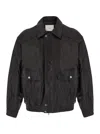 Dunst Leather Blouson Coat In Brown