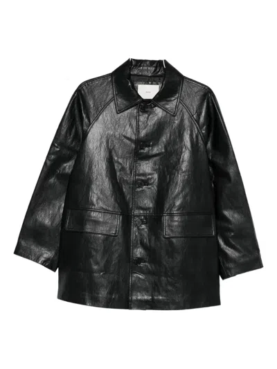 Dunst Lily Button-fastening Shirt Jacket In Black