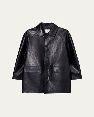Dunst Lily Unisex Vegan Leather Jacket In Black