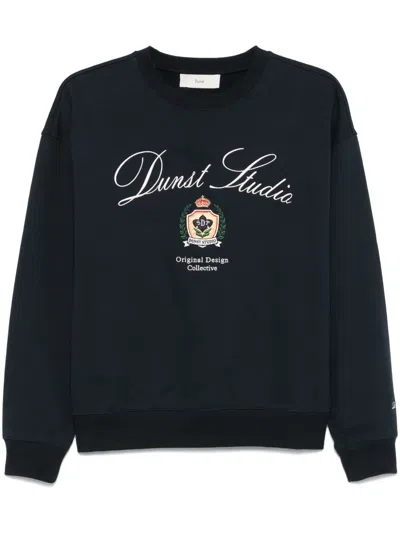 Dunst Classic Logo Unisex Sweatshirt In Blue