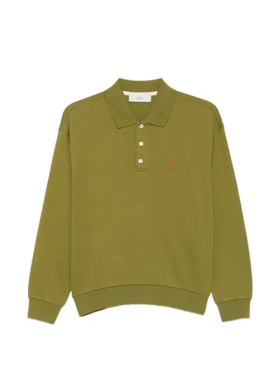 Dunst Logo-patch Polo Shirt In Green