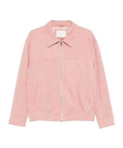 Dunst Zipped Bomber Jacket In Pink