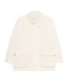 Dunst Flap-pocket Collared Jacket In White