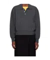 Dunst Long-sleeved Button-detailed Sweater In Gray
