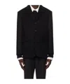 Dunst Black Unisex Classic 3 Button Cashmere Blazer In Black