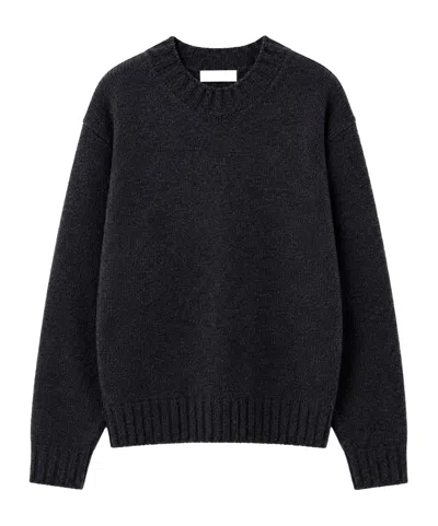 Dunst Long-sleeve Crew-neck Knit Top In Blue