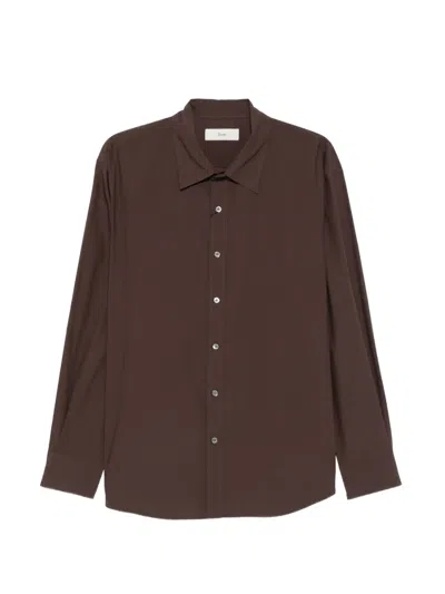 Dunst Long-sleeve Shirt In Brown