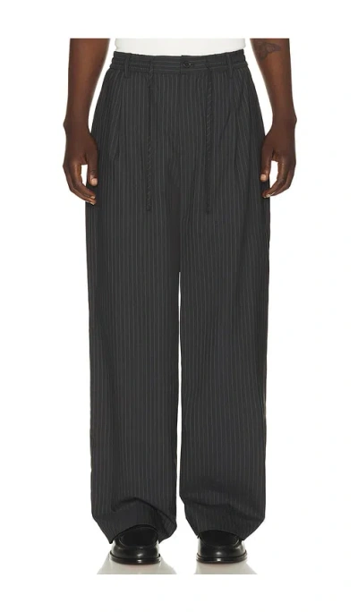 Dunst Lounge Wool Slacks In Black