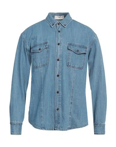 Dunst Classic Denim Shirt In Light Blue