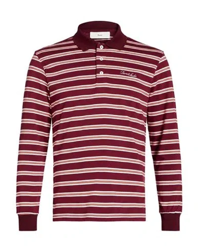 Dunst Man Polo Shirt Burgundy Size Xs Cotton In Red