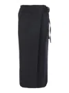 Dunst Maxi Wrap Skirt In Black