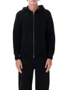 Dunst Hooded Knit Jacket In Nero