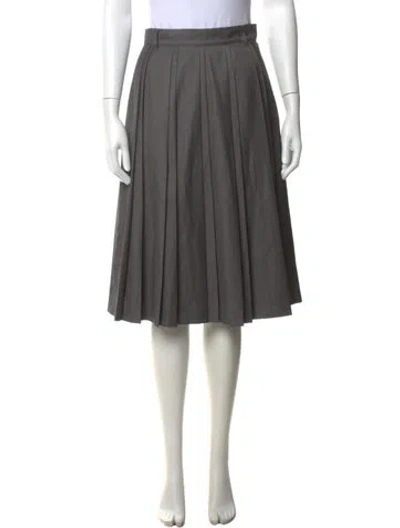 Pre-owned Dunst Midi Length Skirt In Grey