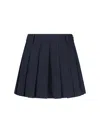 Dunst Pleated Mini Skirt In Blue