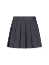 Dunst Mini Logo Skirt In Gray