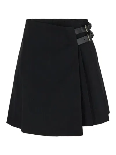 Dunst Mini Pleats Skirt In Black